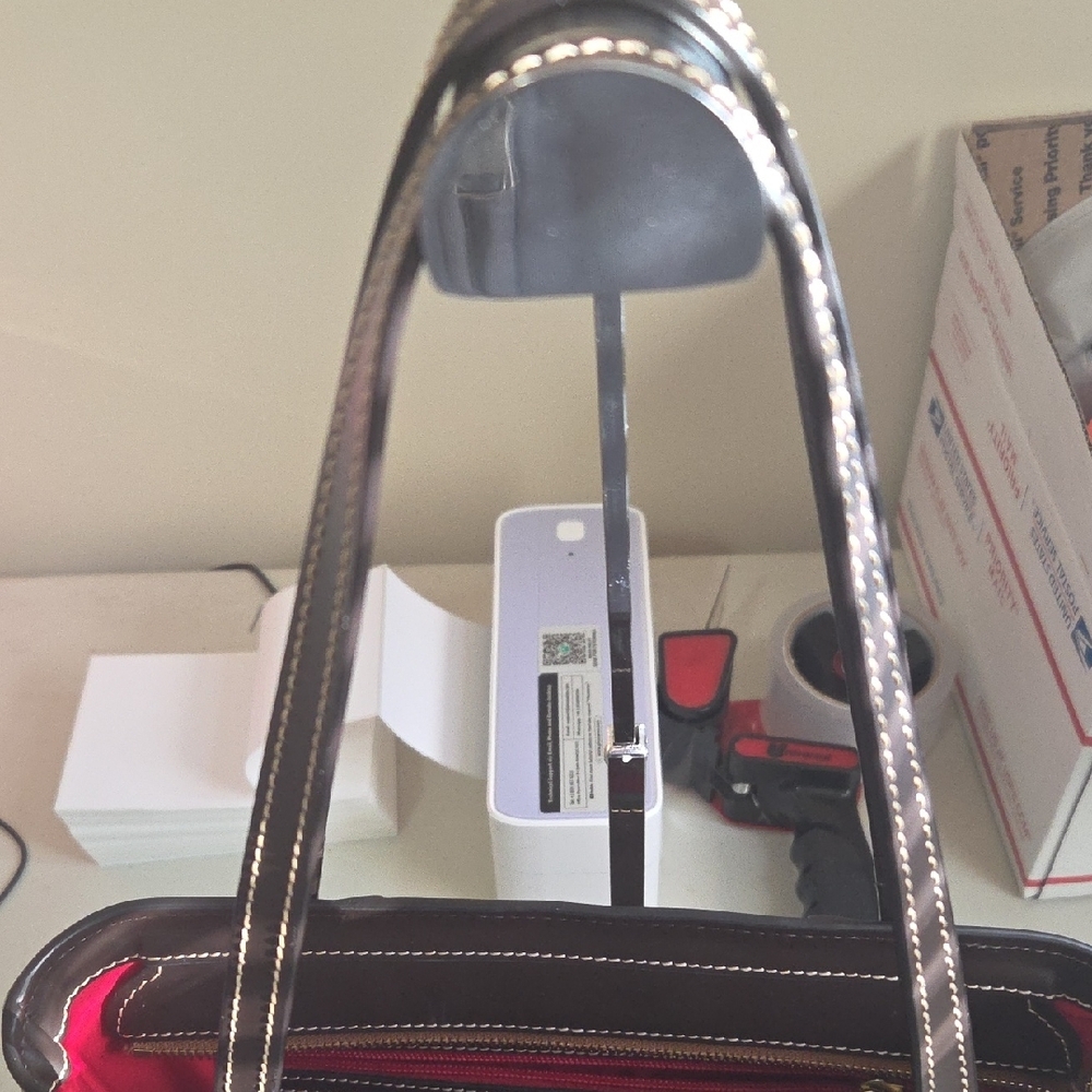 Dooney & Bourke Brown Leather Tote Bag - Picture 2 of 10